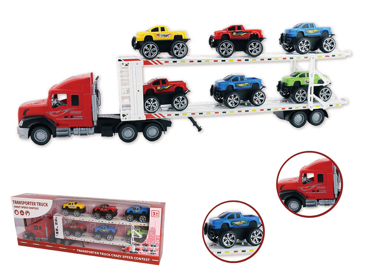 Friction power tailer truck