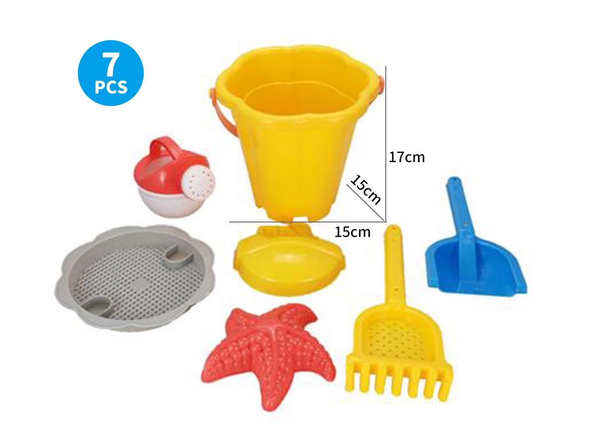 BEACH TOY BUCKET SET 7PCS