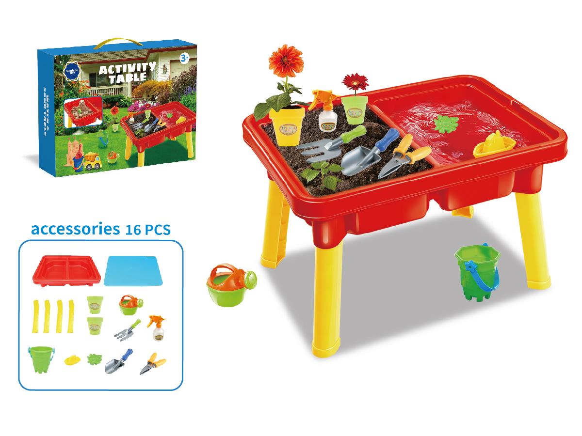 BEACH TABLE WITH 9PCS ACCESSORIES