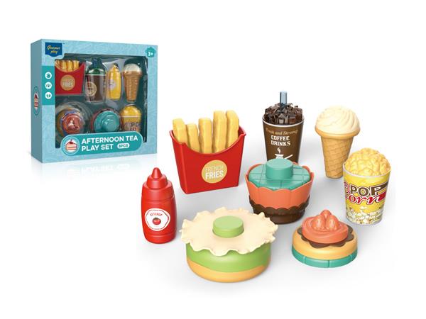GOURMET PLAY AFTERNOON TEA PLAY SET,8PCS