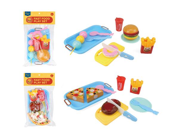 GOURMET PLAY FAST FOOD PLAY SET,2ASSTD MIX（FOOD SE